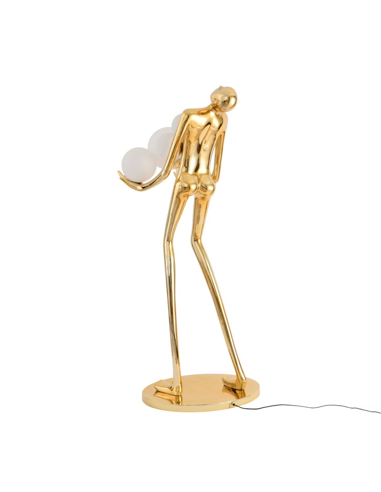 Designer floor lamps -  Step Into Design Floor lamp WOMAN GOLD gloss gold 180 cm F9312 gold - product kolory-swiatla.pl 9