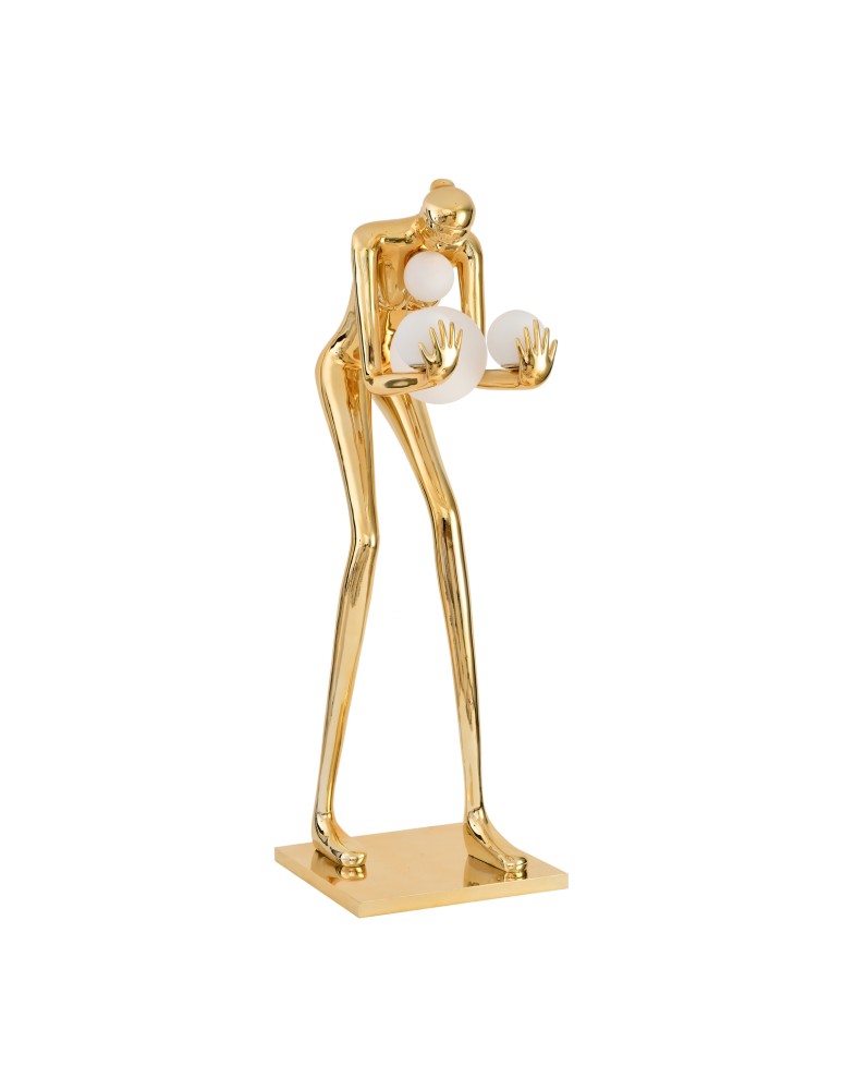 Designer floor lamps -  Step Into Design Floor lamp WOMAN-2 GOLD gold gloss 190 cm DN433-F gold - product kolory-swiatla.pl 1