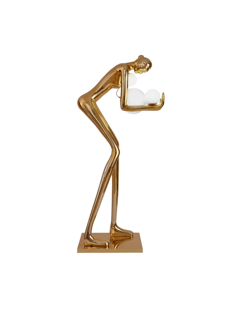 Designer floor lamps -  Step Into Design Floor lamp WOMAN-2 GOLD gold gloss 190 cm DN433-F gold - product kolory-swiatla.pl 4