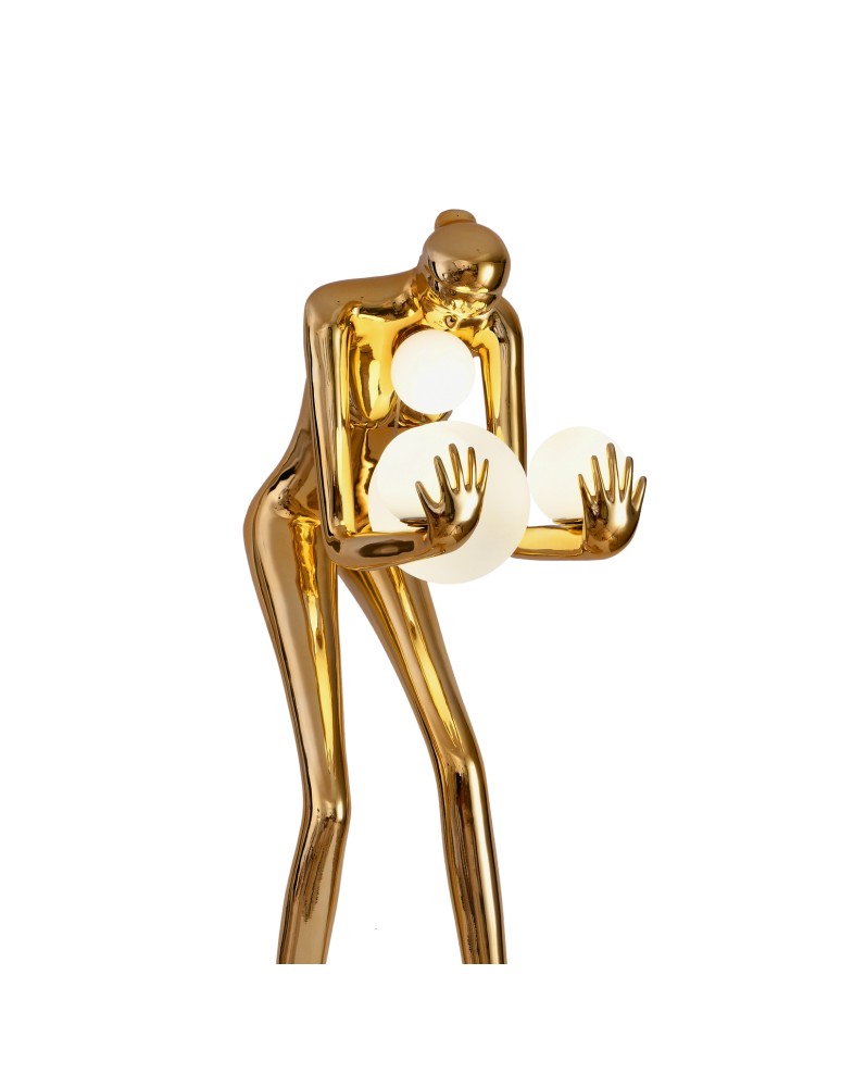 Designer floor lamps -  Step Into Design Floor lamp WOMAN-2 GOLD gold gloss 190 cm DN433-F gold - product kolory-swiatla.pl 5
