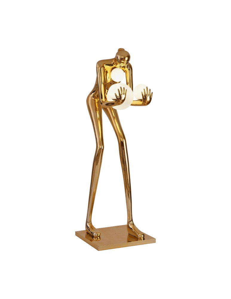 Designer floor lamps -  Step Into Design Floor lamp WOMAN-2 GOLD gold gloss 190 cm DN433-F gold - product kolory-swiatla.pl 6