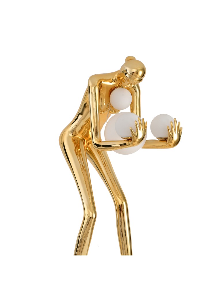 Designer floor lamps -  Step Into Design Floor lamp WOMAN-2 GOLD gold gloss 190 cm DN433-F gold - product kolory-swiatla.pl 7