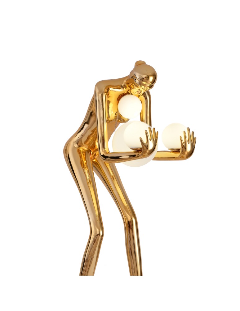 Designer floor lamps -  Step Into Design Floor lamp WOMAN-2 GOLD gold gloss 190 cm DN433-F gold - product kolory-swiatla.pl 8