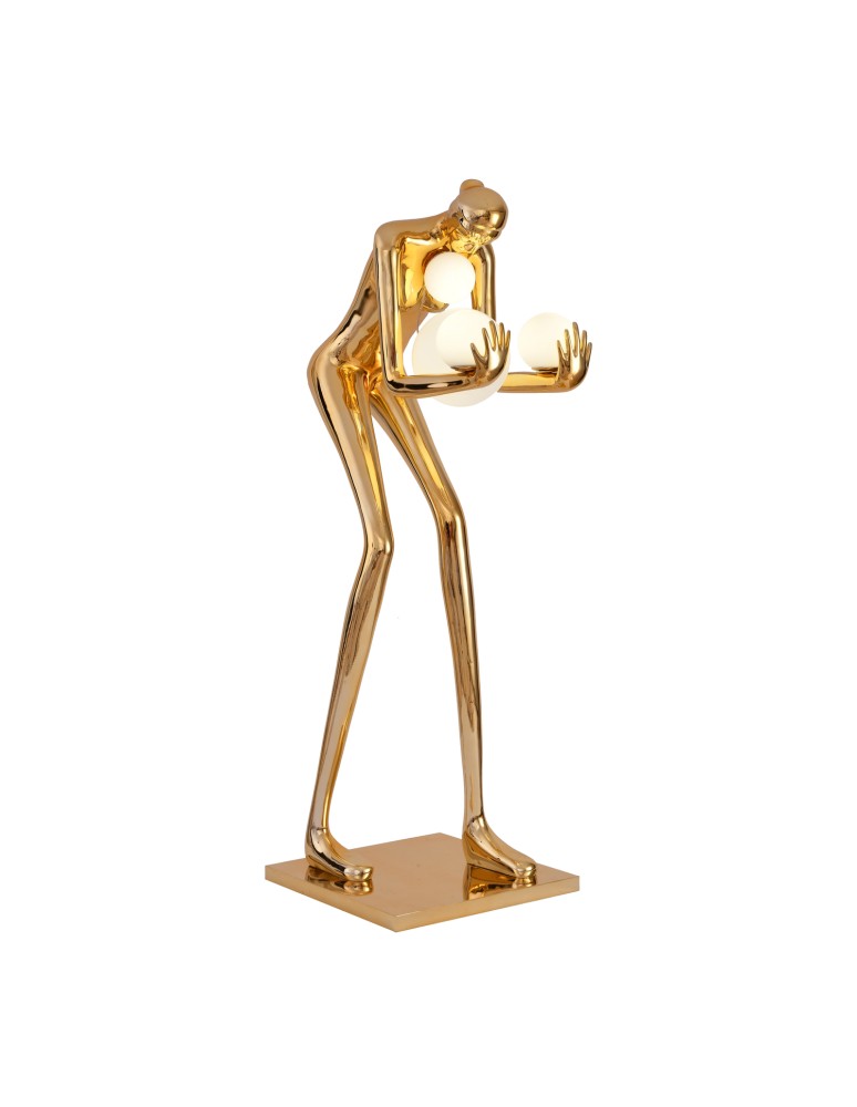 Designer floor lamps -  Step Into Design Floor lamp WOMAN-2 GOLD gold gloss 190 cm DN433-F gold - product kolory-swiatla.pl 9