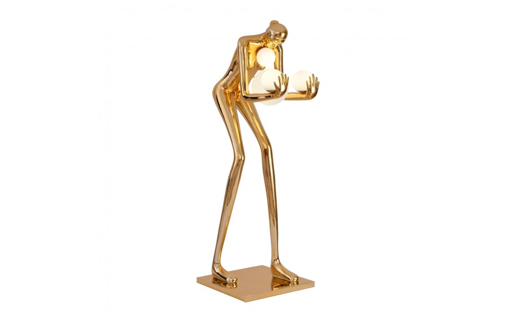  Step Into Design Lampa podłogowa WOMAN-2 GOLD złoty połysk 190 cm DN433-F gold