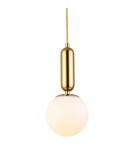 Pendant lamps spheres -  Step Into Design UNO gold gloss pendant lamp 20 cm DP0017-20 - product 1