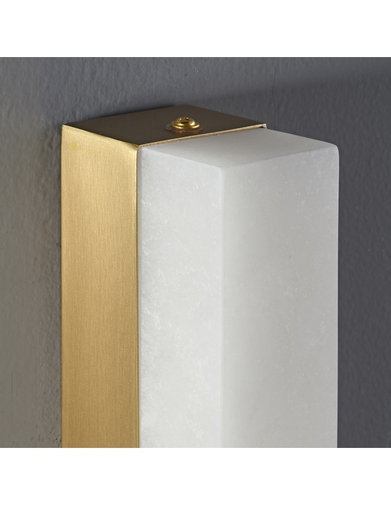 Classic wall lamps -  Step Into Design BLOCK wall lamp white marble and brass 40 cm ST-3390 - product kolory-swiatla.pl 6