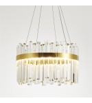 Glamour pendant lamps -  Step Into Design ROYAL LED crystal pendant lamp gold 50 cm ST-1088-50 - product 1
