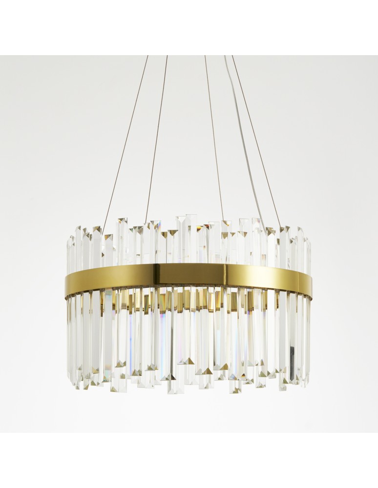 Glamour pendant lamps -  Step Into Design ROYAL LED crystal pendant lamp gold 50 cm ST-1088-50 - product kolory-swiatla.pl 2