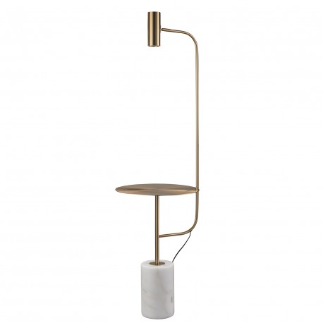 Step Into Design Lampa podłogowa ze stolikiem VINCENT złota 146 cm ST-7027F gold