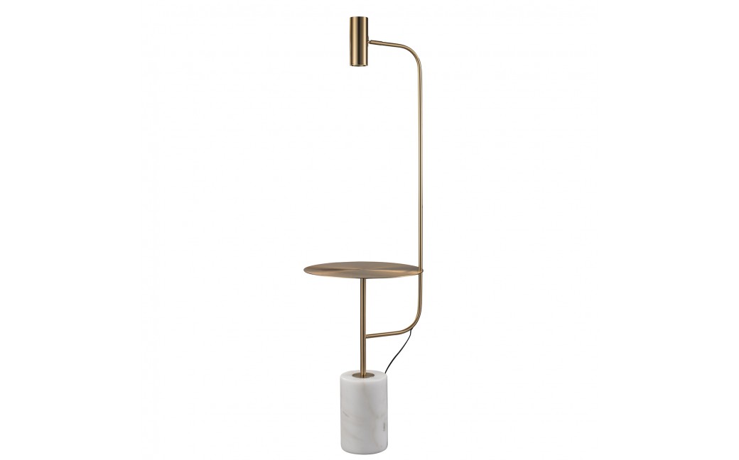 Step Into Design Lampa podłogowa ze stolikiem VINCENT złota 146 cm ST-7027F gold