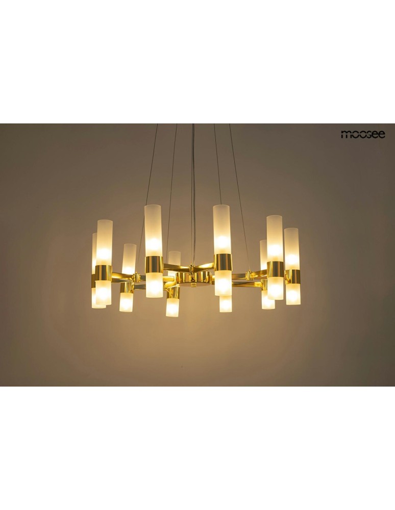 Modern pendant lamps - MOOSEE TUBS 10 gold pendant lamp (MSE1501100456) - product kolory-swiatla.pl 2