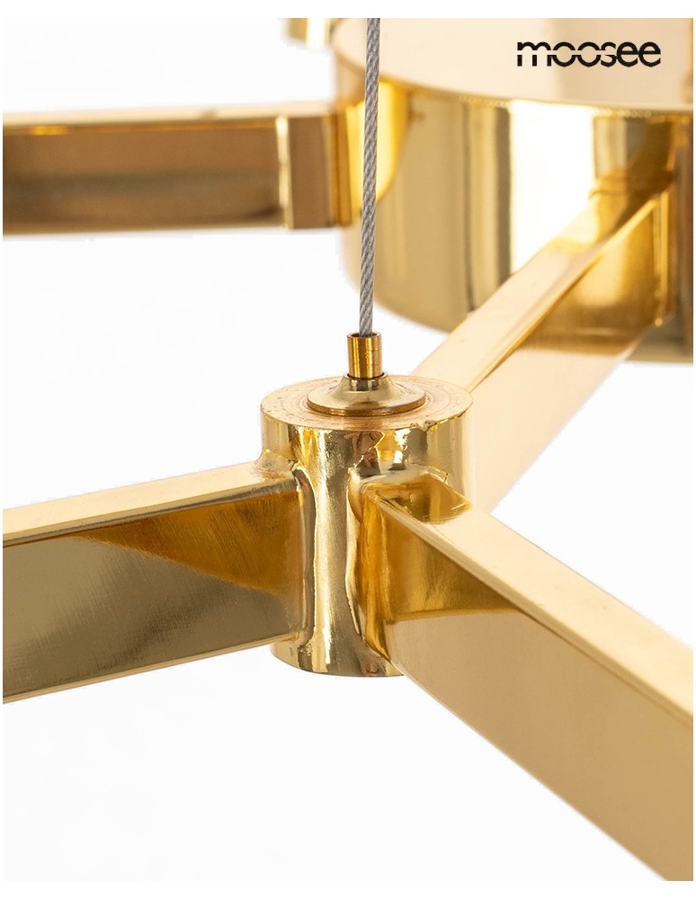 Modern pendant lamps - MOOSEE TUBS 10 gold pendant lamp (MSE1501100456) - product kolory-swiatla.pl 5