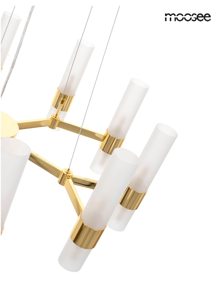 Modern pendant lamps - MOOSEE TUBS 10 gold pendant lamp (MSE1501100456) - product kolory-swiatla.pl 6