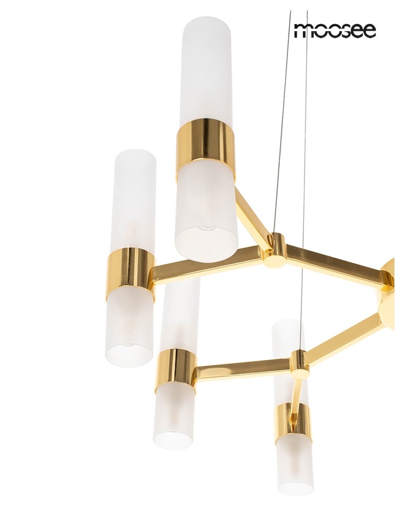 Modern pendant lamps - MOOSEE TUBS 10 gold pendant lamp (MSE1501100456) - product kolory-swiatla.pl 7