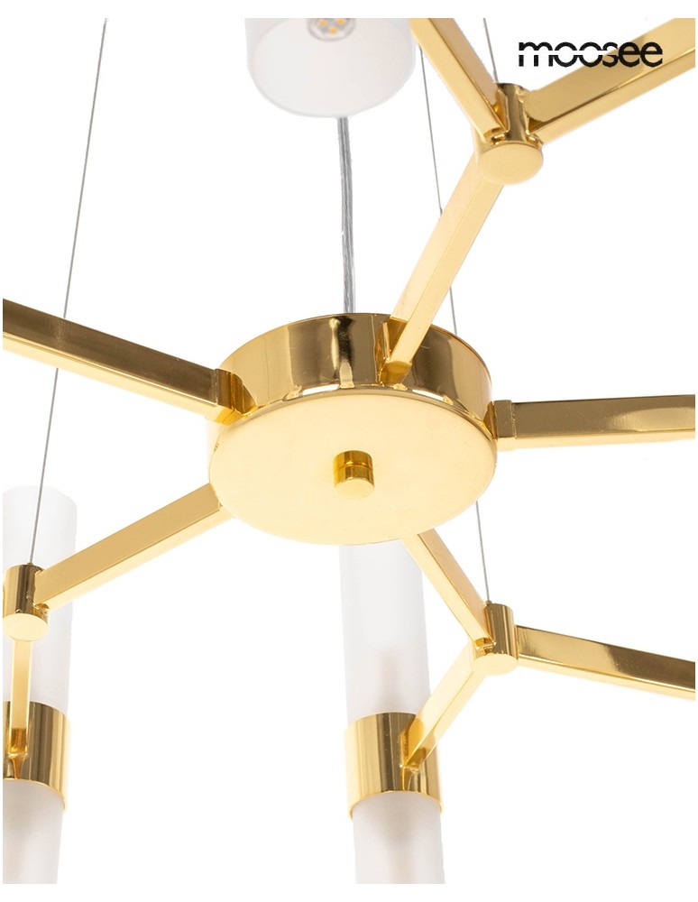 Modern pendant lamps - MOOSEE TUBS 10 gold pendant lamp (MSE1501100456) - product kolory-swiatla.pl 8