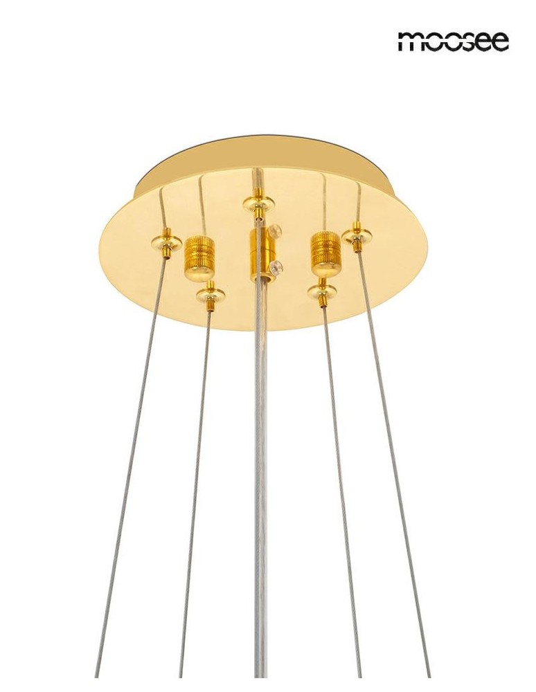 Modern pendant lamps - MOOSEE TUBS 10 gold pendant lamp (MSE1501100456) - product kolory-swiatla.pl 10