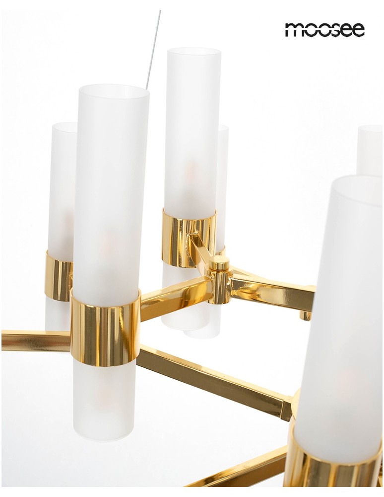 Modern pendant lamps - MOOSEE TUBS 18 gold pendant lamp (MSE1501100457) - product kolory-swiatla.pl 8