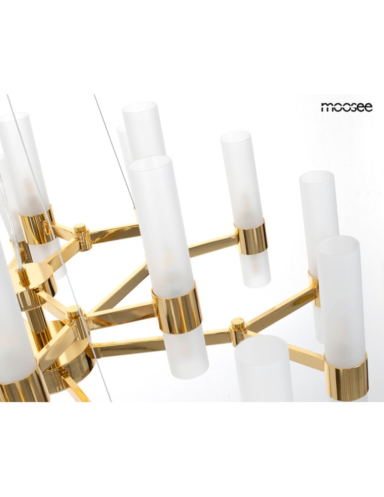 Modern pendant lamps - MOOSEE TUBS 18 gold pendant lamp (MSE1501100457) - product kolory-swiatla.pl 9