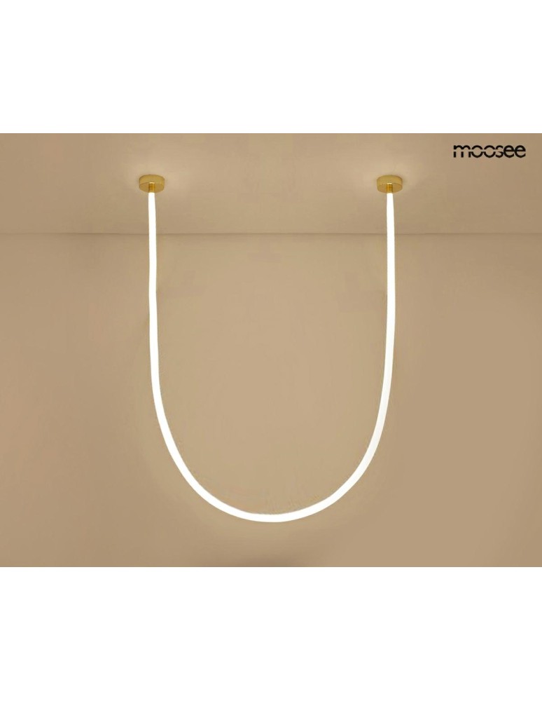 Designer pendant lamps - MOOSEE LASSO 600 Smart gold pendant lamp (MSE1501100494) - product kolory-swiatla.pl 2