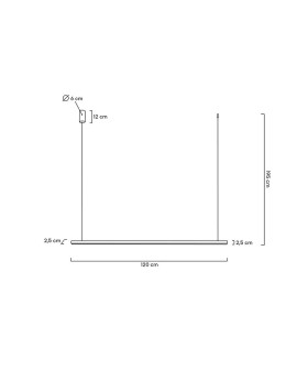 MOOSEE lampa wisząca LINUS 120 złota (MSE1501100421) - produkt 2