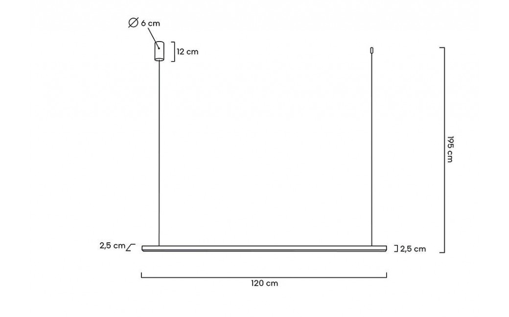 MOOSEE lampa wisząca LINUS 120 złota (MSE1501100421)