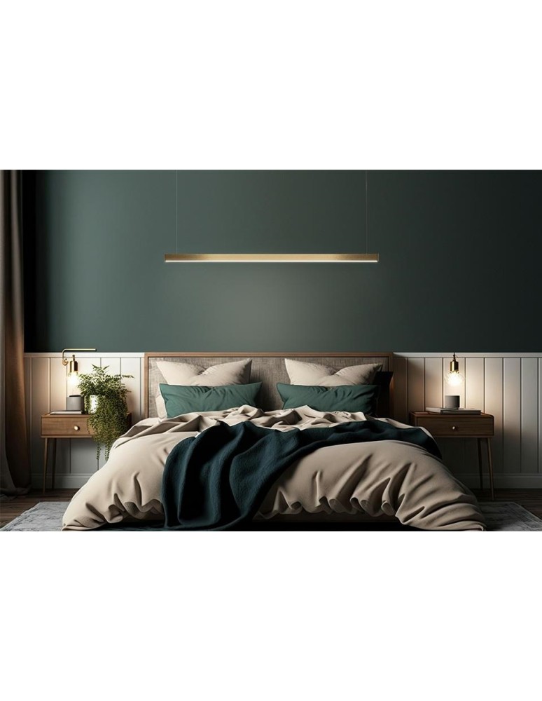 Pendant lamps over the island - MOOSEE LINUS 120 gold pendant lamp (MSE1501100421) - product kolory-swiatla.pl 11