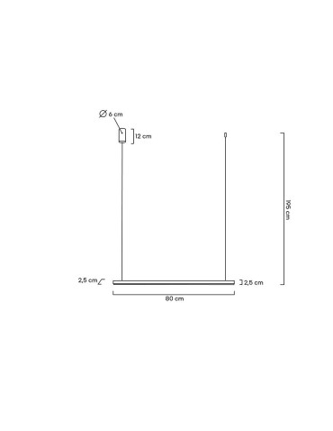 MOOSEE lampa wisząca LINUS 80 złota (MSE1501100422) - produkt 2