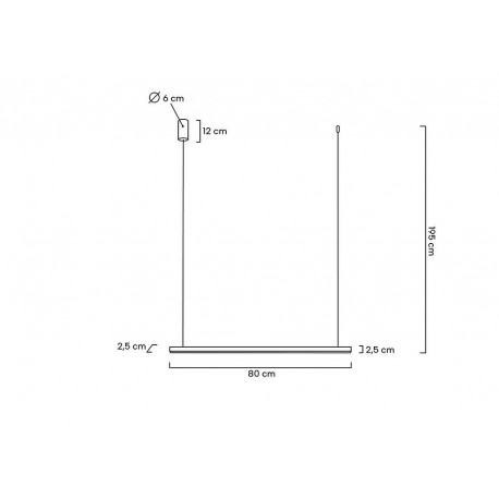 MOOSEE lampa wisząca LINUS 80 złota (MSE1501100422)