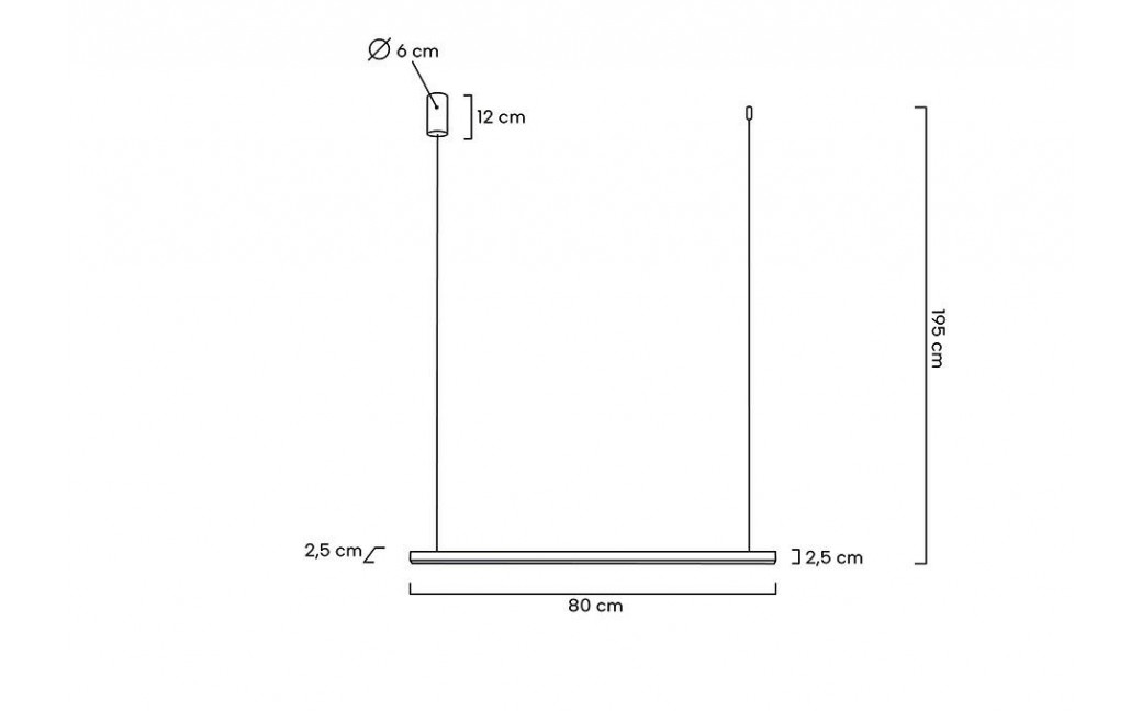 MOOSEE lampa wisząca LINUS 80 złota (MSE1501100422)