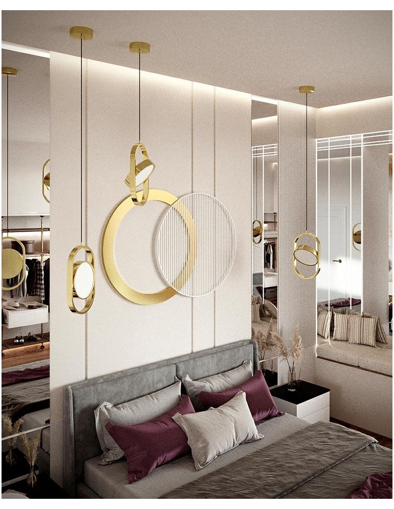 Single pendant lamps - MOOSEE SPINNER 19 gold pendant lamp (MSE1501100469) - product kolory-swiatla.pl 8