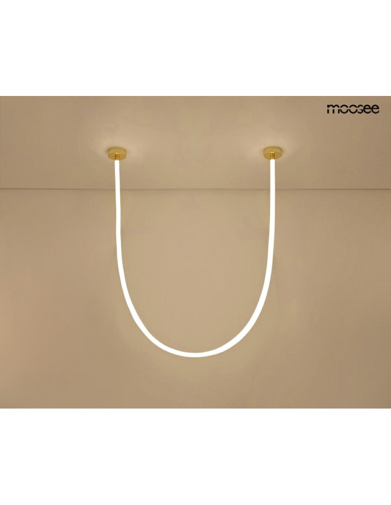 Designer pendant lamps - MOOSEE LASSO 400 Smart gold pendant lamp (MSE1501100442) - product kolory-swiatla.pl 2