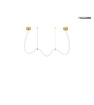 Designer pendant lamps - MOOSEE LASSO 400 Smart gold pendant lamp (MSE1501100442) - product 7
