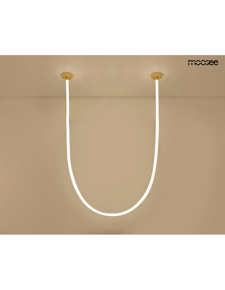 Designer pendant lamps - MOOSEE LASSO 500 Smart gold pendant lamp (MSE1501100443) - product kolory-swiatla.pl 2
