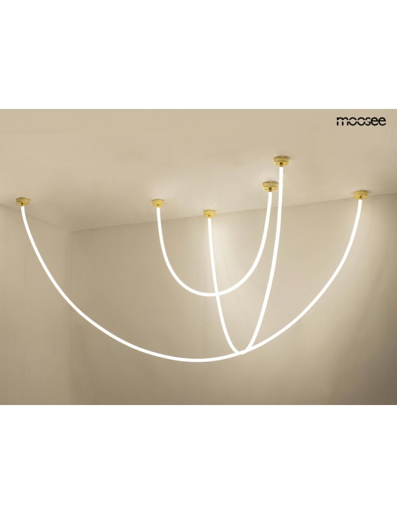 Designer pendant lamps - MOOSEE LASSO 500 Smart gold pendant lamp (MSE1501100443) - product kolory-swiatla.pl 8