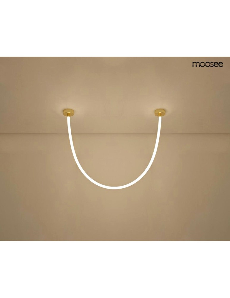 Designer pendant lamps - MOOSEE LASSO 200 Smart gold pendant lamp (MSE1501100440) - product kolory-swiatla.pl 2