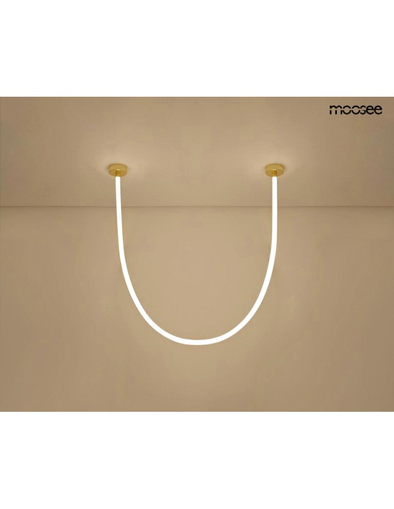 Designer pendant lamps - MOOSEE LASSO 300 Smart gold pendant lamp (MSE1501100441) - product kolory-swiatla.pl 2
