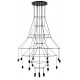 King Home Lampa wisząca FLUSSO 20 czarna (MSE1501100470)