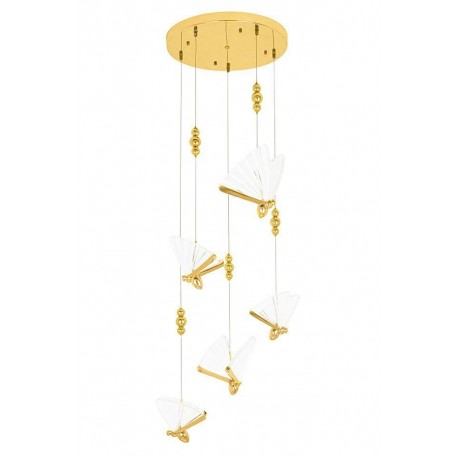 King Home Lampa wisząca BUTTERFLY DISC 5 złota (MSE1501100486)