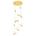 King Home Lampa wisząca BUTTERFLY DISC 5 złota (MSE1501100486)