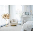 Designer floor lamps - King Home TIFFANY 175 floor lamp beige brass / natural feathers (MSE1501100418) - product 2