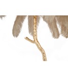 Designer floor lamps - King Home TIFFANY 175 floor lamp beige brass / natural feathers (MSE1501100418) - product 7