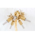 Designer floor lamps - King Home TIFFANY 175 floor lamp white brass/natural feathers (MSE1501100417) - product 8