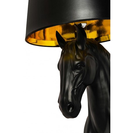 King Home Lampa podłogowa KOŃ HORSE STAND S czarna - włókno szklane (MSE1501100429)