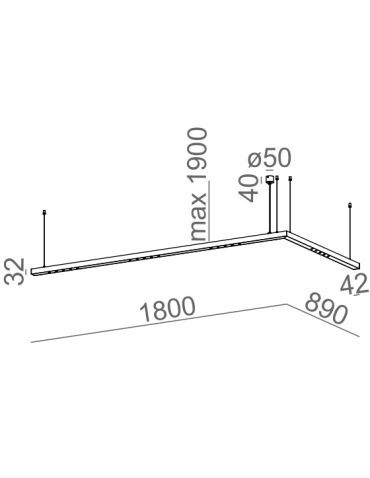 Aqform LENS LINE Pendant 180x89 RC 13.5W 1510lm 50444 - product 2