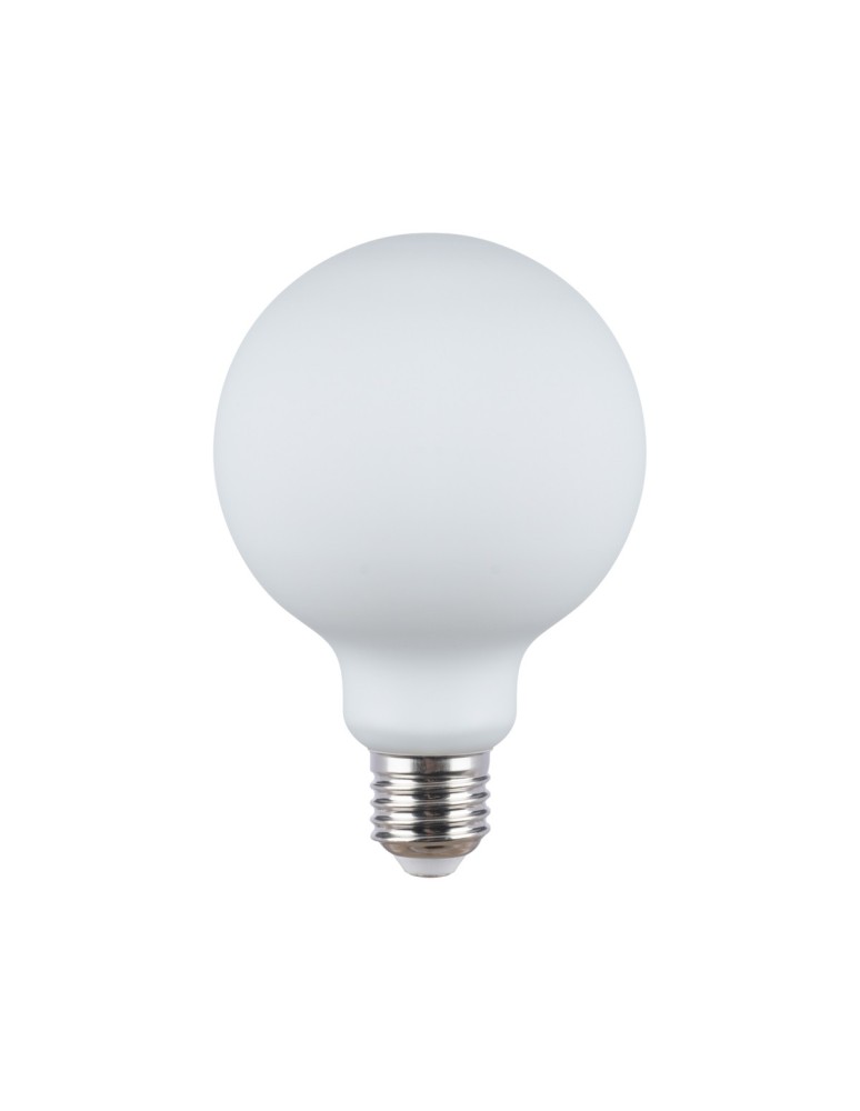 Decorative LED bulbs - Italux E27 9W 3000K G95 MILKY LED bulb 1xE27 8W 690 lm 3000K (Warm white) opal white 5214-G95-DIM-MILKY-3K - product kolory-swiatla.pl 1