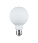 Decorative LED bulbs - Italux E27 9W 3000K G80 MILKY LED bulb 1xE27 8W 690 lm 3000K (Warm white) opal white 5214-G80-DIM-MILKY-3K - product 1