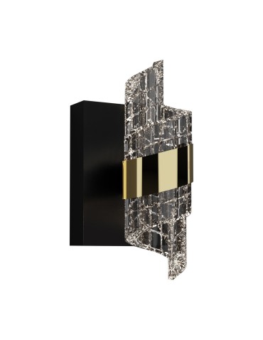 Italux Tonga Kinkiet LED 9W 640 lm 3000K (Ciepła biel) Czarny, złoty WL-26374-9W-3K-BK-GD