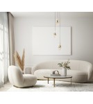 Triple pendant lamps - Italux Tonga Pendant 3xLED 23W 1700 lm 3000K (Warm White) Black, Gold PND-26374-3-23W-3K-BK-GD - product 2