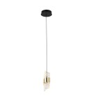Single pendant lamps - Italux Tonga LED Pendant 8W 650 lm 3000K (Warm White) Black, Gold PND-26374-1-8W-3K-BK-GD - product 1